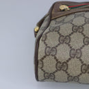 GUCCI GG Supreme Web Sherry Line Shoulder Bag PVC Beige Red 001 115 Auth 97895-14