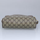 GUCCI GG Supreme Web Sherry Line Shoulder Bag PVC Beige Red 001 115 Auth 97895-5