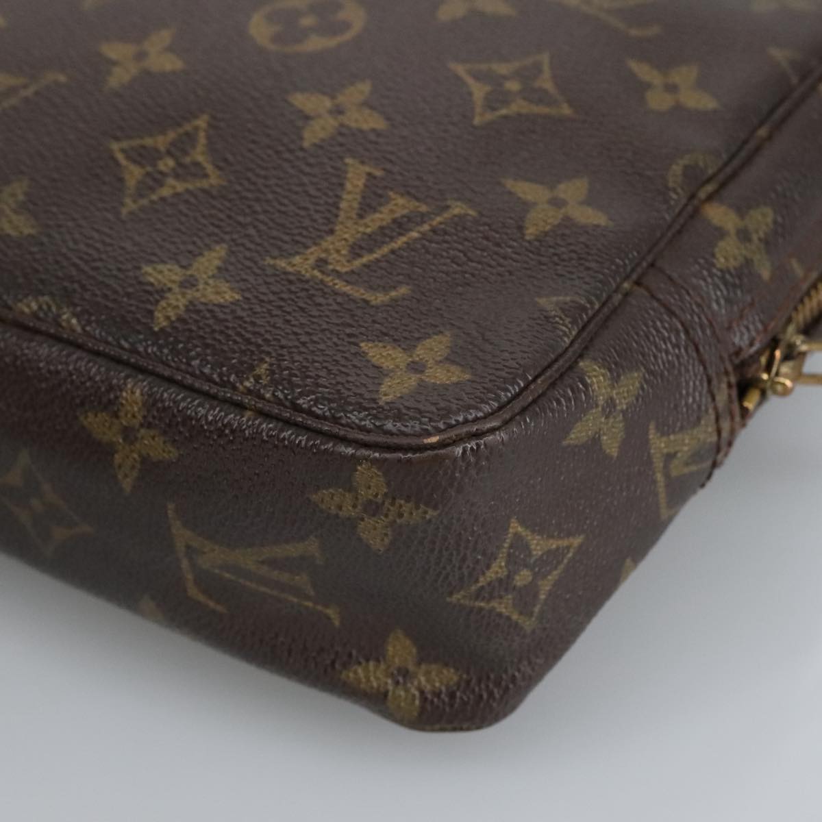 LOUIS VUITTON Monogram Trousse Toilette 23 Clutch Bag M47524 LV Auth 97913