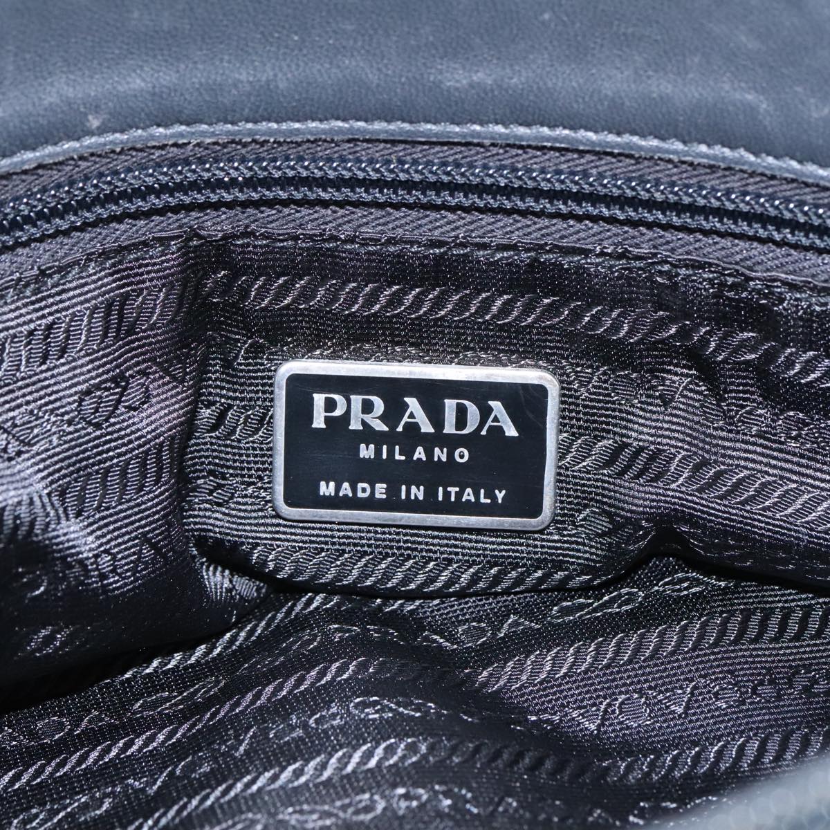 PRADA Tote Bag Nylon Khaki Auth 97914