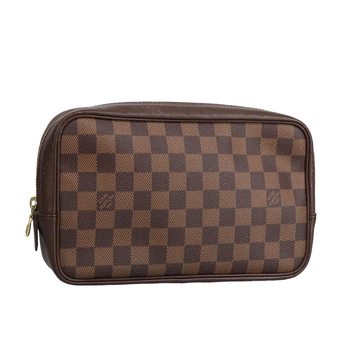 LOUIS VUITTON Damier Ebene Trousse Toilette 25 Clutch Bag N47624 LV Auth 97918