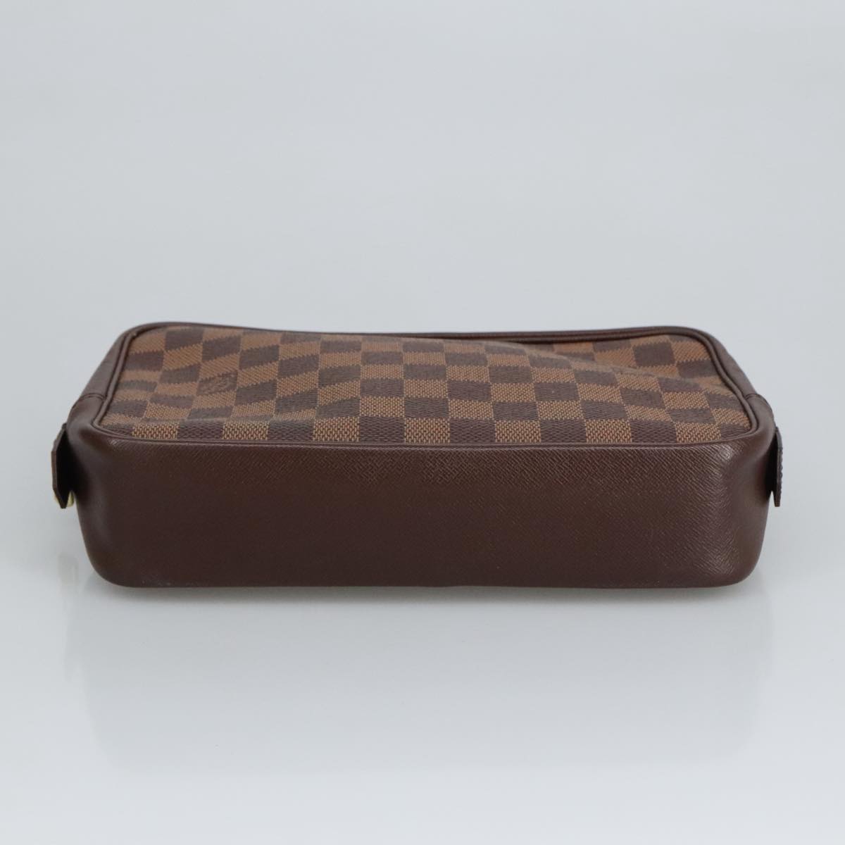 LOUIS VUITTON Damier Ebene Trousse Toilette 25 Clutch Bag N47624 LV Auth 97918