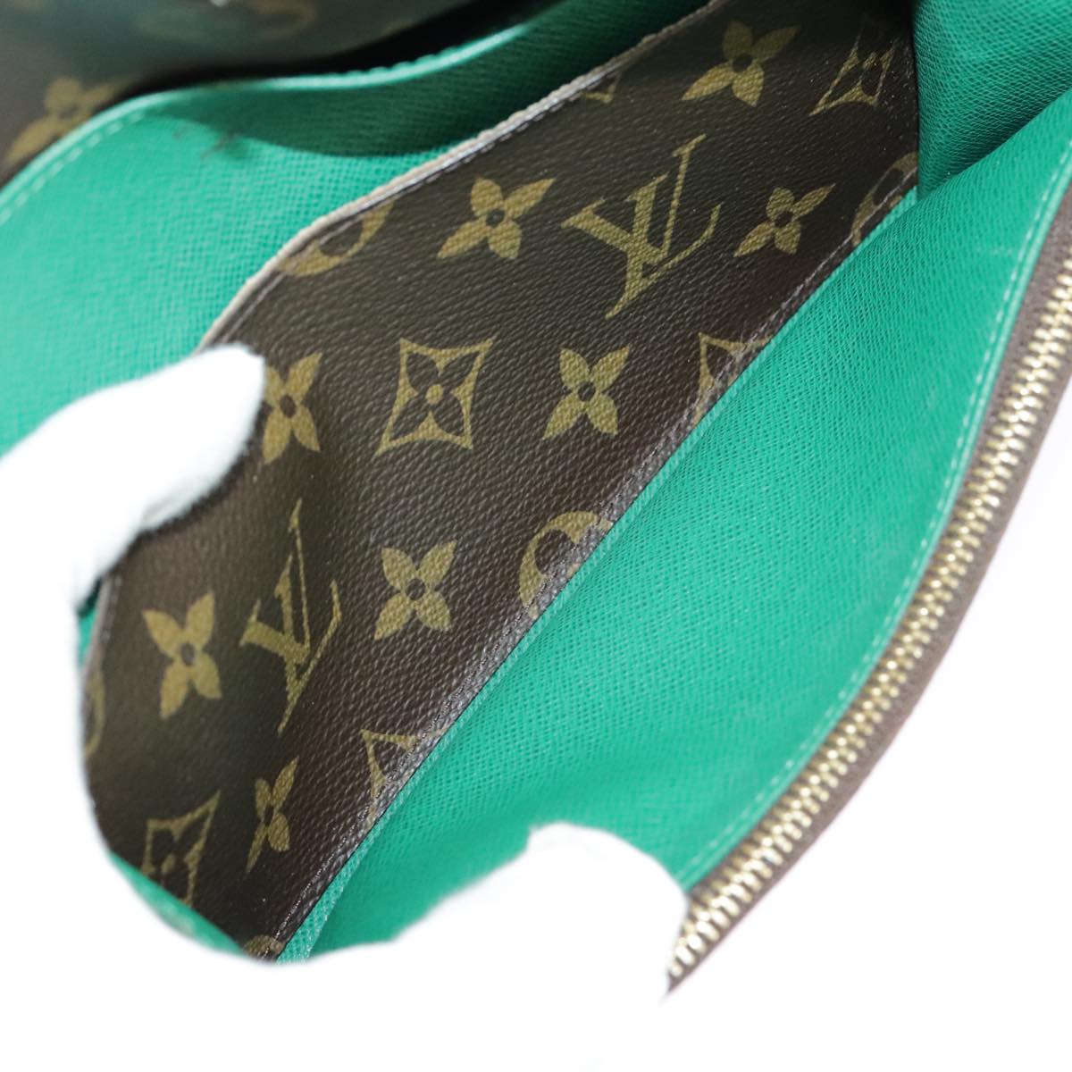 LOUIS VUITTON Monogram Portefeuille Emilie Long Wallet Green M60137 Auth 97933