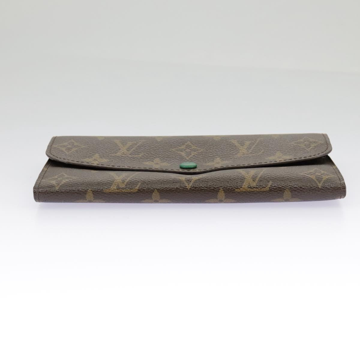 LOUIS VUITTON Monogram Portefeuille Emilie Long Wallet Green M60137 Auth 97933