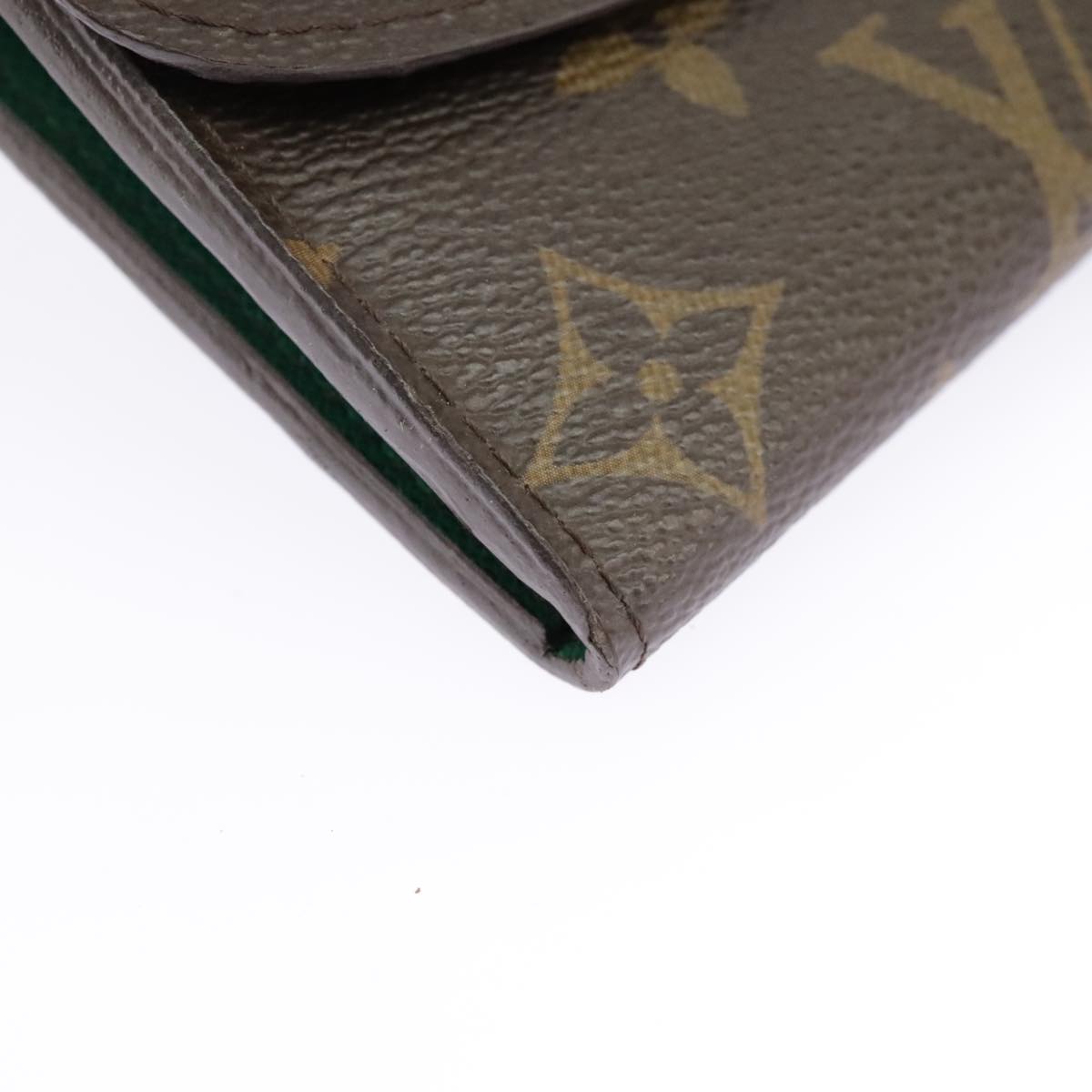 LOUIS VUITTON Monogram Portefeuille Emilie Long Wallet Green M60137 Auth 97933