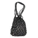 Christian Dior Trotter Canvas Hand Bag Navy Auth 97952SV-1