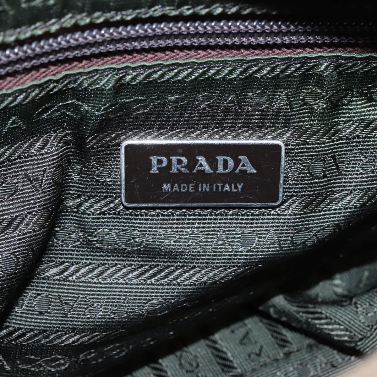 PRADA Shoulder Bag Nylon Yellow Auth 97955