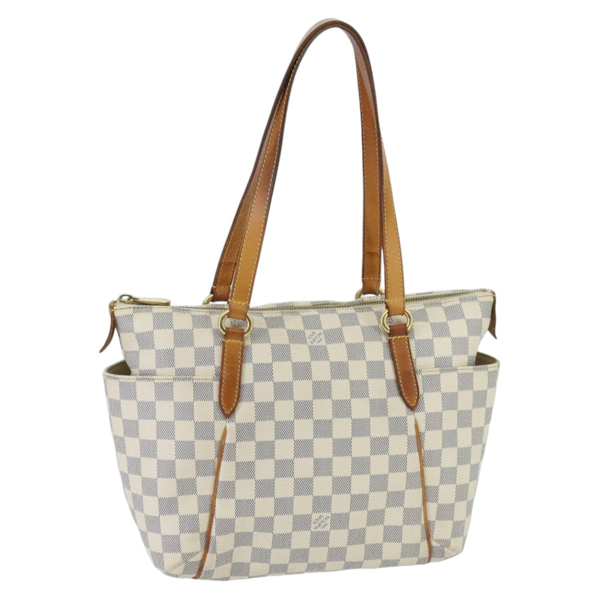 LOUIS VUITTON Damier Azur Totally MM Tote Bag N51262 LV Auth 97958