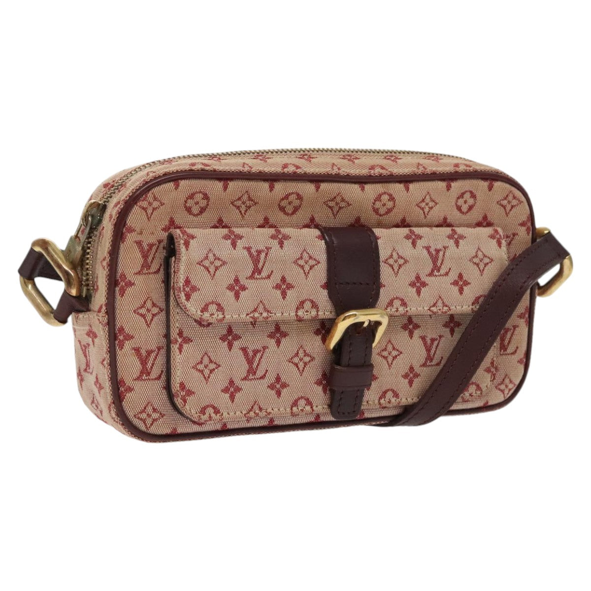 LOUIS VUITTON Monogram Mini Juliet MM Shoulder Bag Red M92219 LV Auth 97960