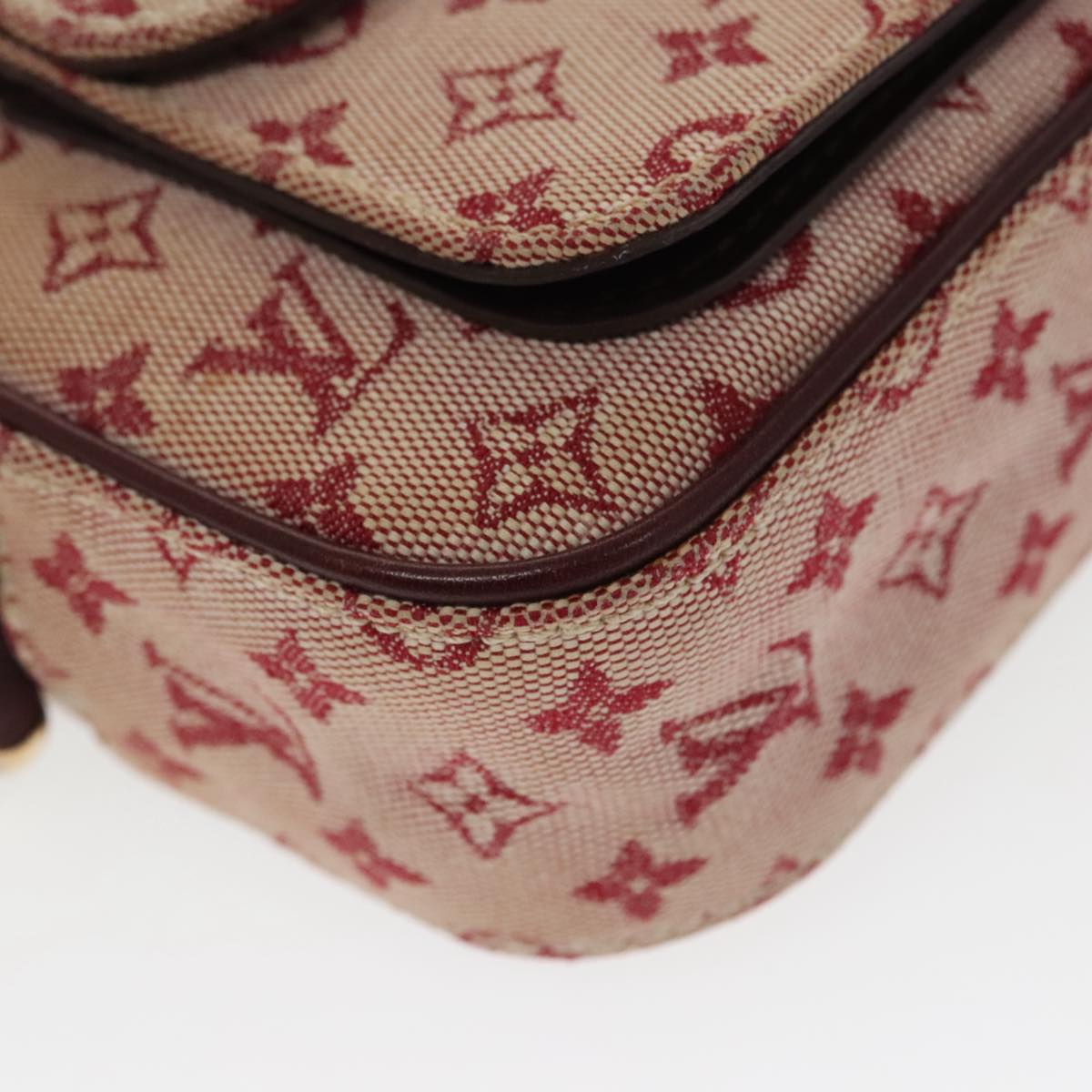 LOUIS VUITTON Monogram Mini Juliet MM Shoulder Bag Red M92219 LV Auth 97960