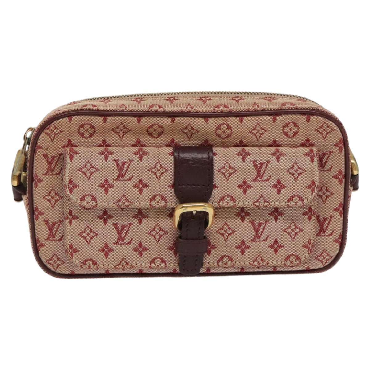 LOUIS VUITTON Monogram Mini Juliet MM Shoulder Bag Red M92219 LV Auth 97960