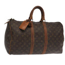 LOUIS VUITTON Monogram Keepall 45 Boston Bag M41428 LV Auth 97962-1