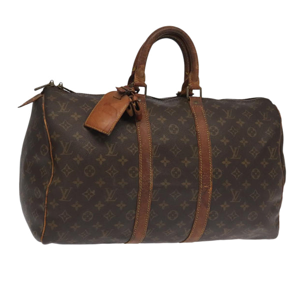 LOUIS VUITTON Monogram Keepall 45 Boston Bag M41428 LV Auth 97962