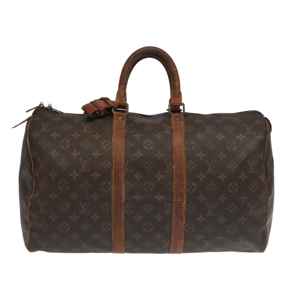 LOUIS VUITTON Monogram Keepall 45 Boston Bag M41428 LV Auth 97962
