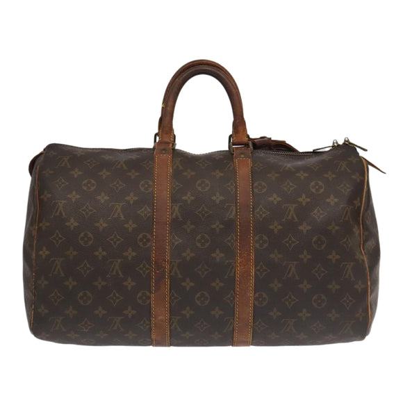 LOUIS VUITTON Monogram Keepall 45 Boston Bag M41428 LV Auth 97962