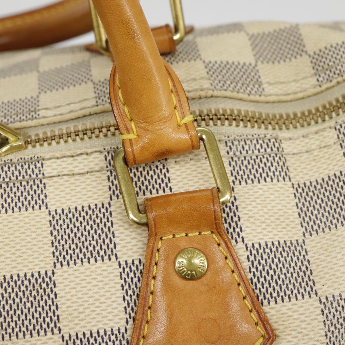 LOUIS VUITTON Damier Azur Speedy Bandouliere30 Hand Bag 2way N41052 Auth 97964