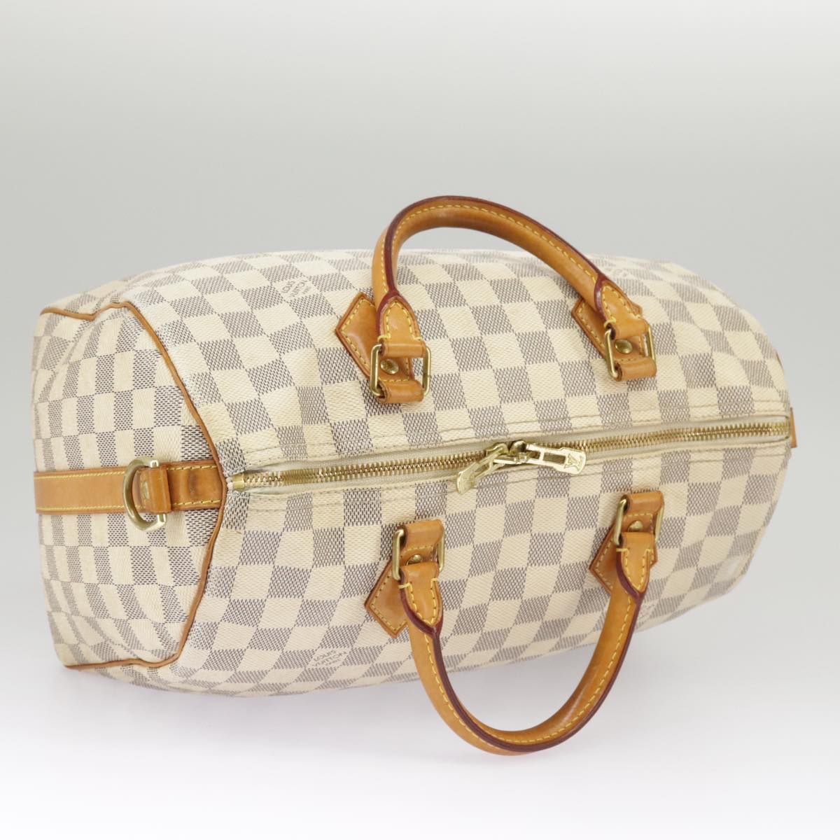 LOUIS VUITTON Damier Azur Speedy Bandouliere30 Hand Bag 2way N41052 Auth 97964