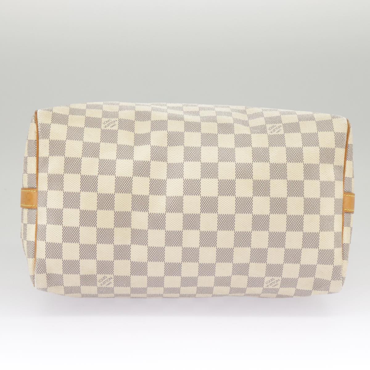 LOUIS VUITTON Damier Azur Speedy Bandouliere30 Hand Bag 2way N41052 Auth 97964