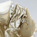 CHANEL Matelasse Big COCO Mark Chain Shoulder Bag Canvas Gray Gold CC Auth 97974-26