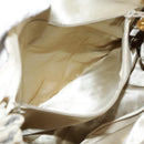 CHANEL Matelasse Big COCO Mark Chain Shoulder Bag Canvas Gray Gold CC Auth 97974-29