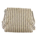 CHANEL Matelasse Big COCO Mark Chain Shoulder Bag Canvas Gray Gold CC Auth 97974-2