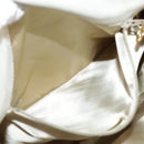 CHANEL Matelasse Big COCO Mark Chain Shoulder Bag Canvas Gray Gold CC Auth 97974-31