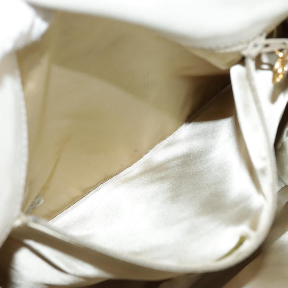 CHANEL Matelasse Big COCO Mark Chain Shoulder Bag Canvas Gray Gold CC Auth 97974