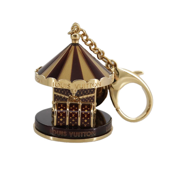 LOUIS VUITTON Bijoux Sac Carrousel Charm metal Gold M66782 LV Auth 97979SAM