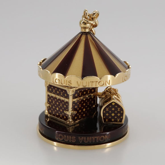 LOUIS VUITTON Bijoux Sac Carrousel Charm metal Gold M66782 LV Auth 97979SAM