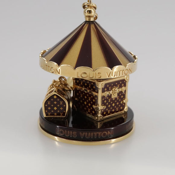 LOUIS VUITTON Bijoux Sac Carrousel Charm metal Gold M66782 LV Auth 97979SAM