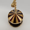 LOUIS VUITTON Bijoux Sac Carrousel Charm metal Gold M66782 LV Auth 97979SAM-5