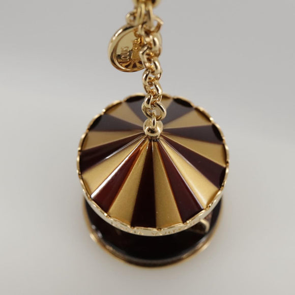LOUIS VUITTON Bijoux Sac Carrousel Charm metal Gold M66782 LV Auth 97979SAM