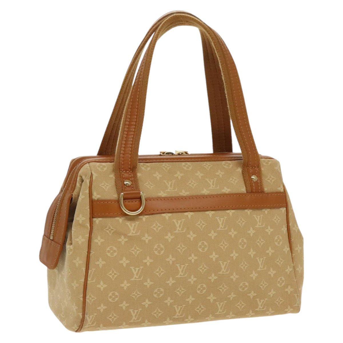 LOUIS VUITTON Monogram Mini Josephine PM Hand Bag Beige M92416 LV Auth 97985