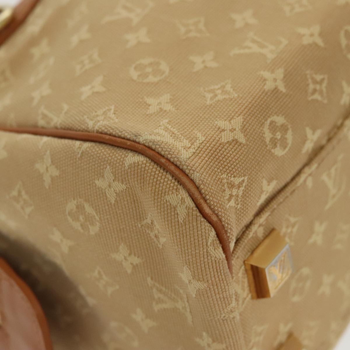 LOUIS VUITTON Monogram Mini Josephine PM Hand Bag Beige M92416 LV Auth 97985