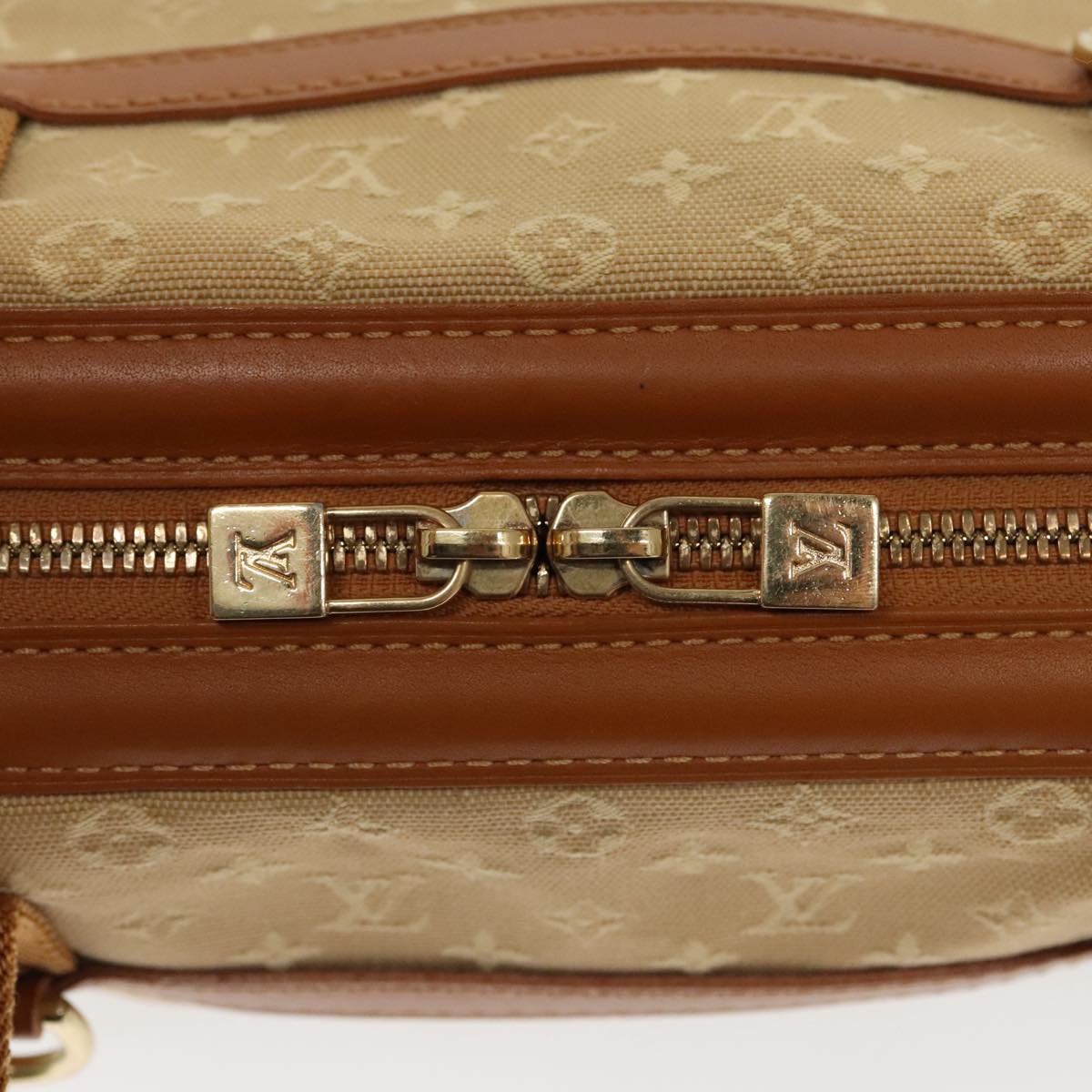 LOUIS VUITTON Monogram Mini Josephine PM Hand Bag Beige M92416 LV Auth 97985