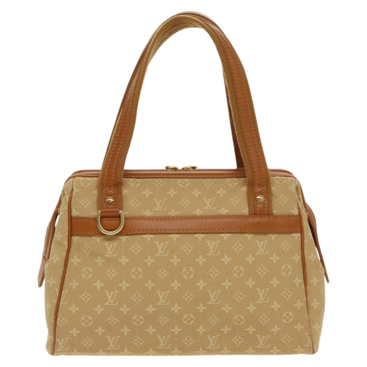 LOUIS VUITTON Monogram Mini Josephine PM Hand Bag Beige M92416 LV Auth 97985