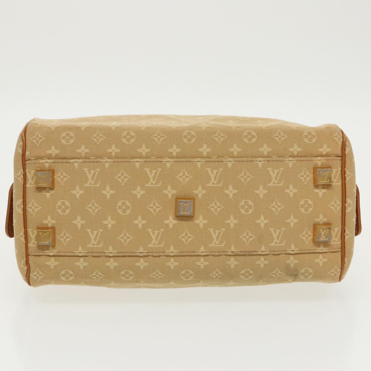 LOUIS VUITTON Monogram Mini Josephine PM Hand Bag Beige M92416 LV Auth 97985