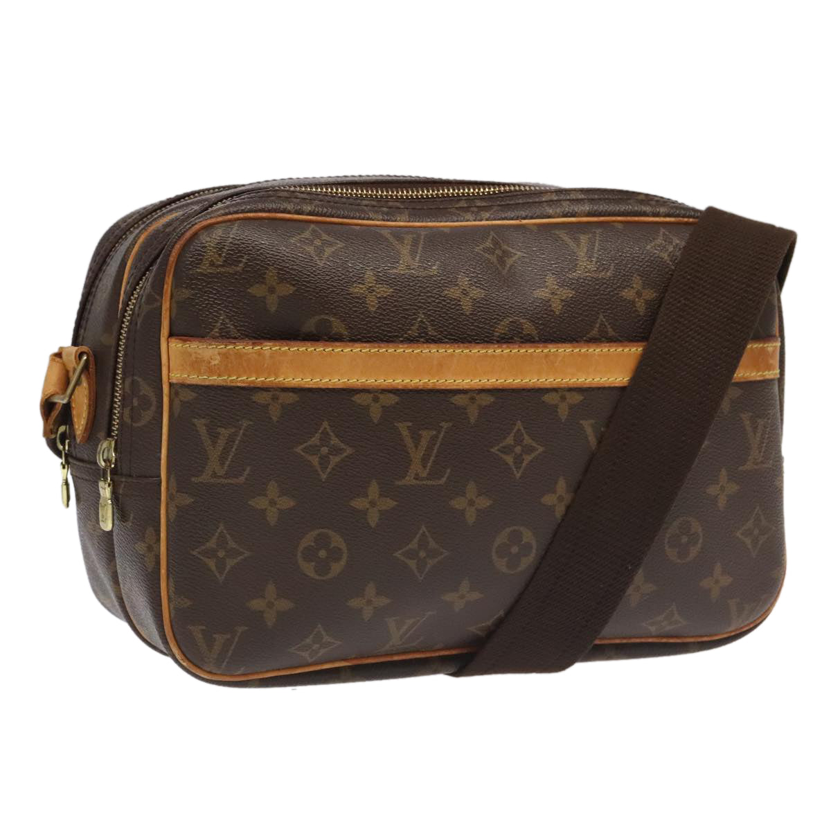 LOUIS VUITTON Monogram Reporter PM Shoulder Bag M45254 LV Auth 97988