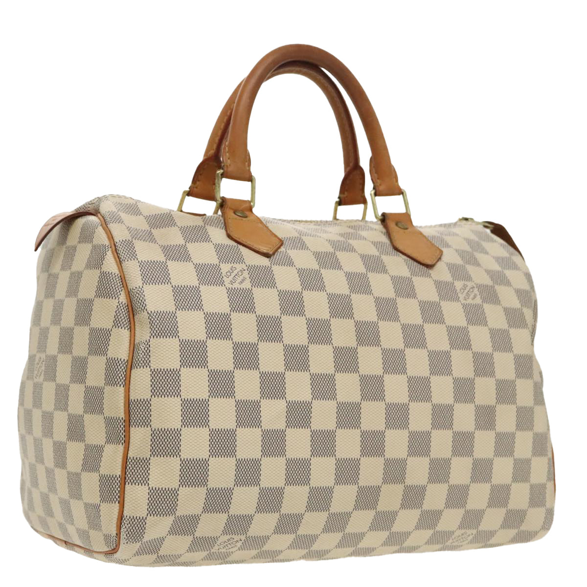 LOUIS VUITTON Damier Azur Speedy 30 Hand Bag N41533 LV Auth 97993