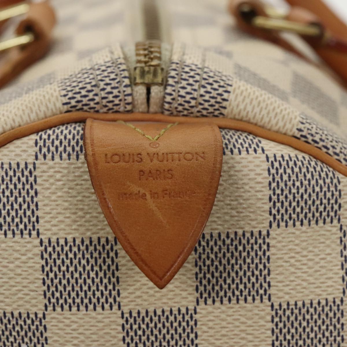 LOUIS VUITTON Damier Azur Speedy 30 Hand Bag N41533 LV Auth 97993