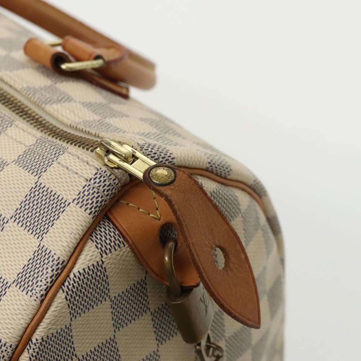 LOUIS VUITTON Damier Azur Speedy 30 Hand Bag N41533 LV Auth 97993