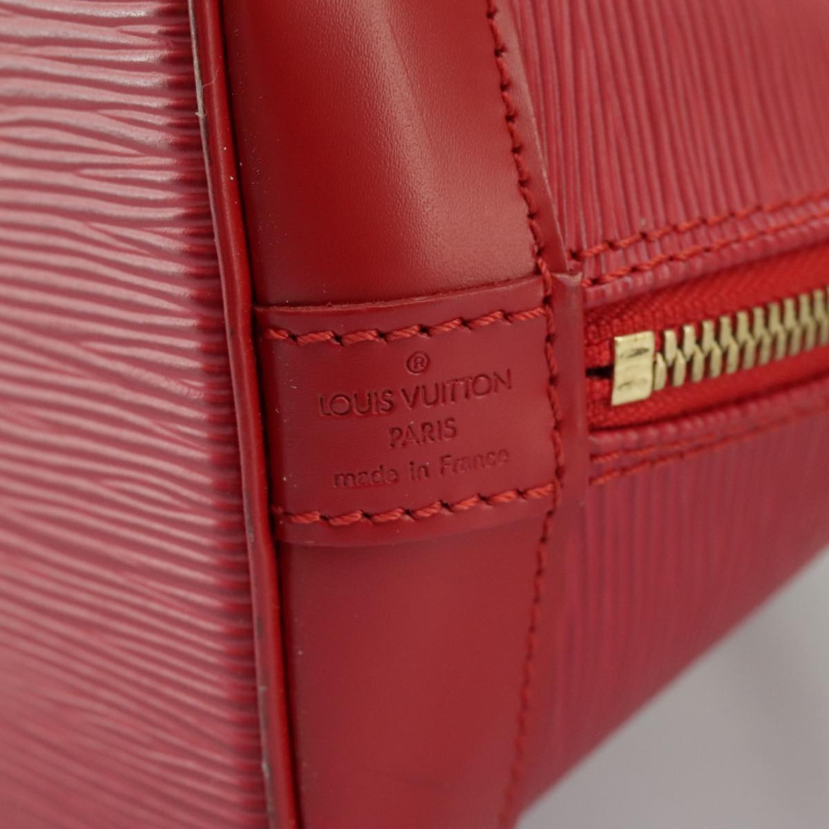 LOUIS VUITTON Epi Alma Hand Bag Castilian Red M52147 LV Auth 97995