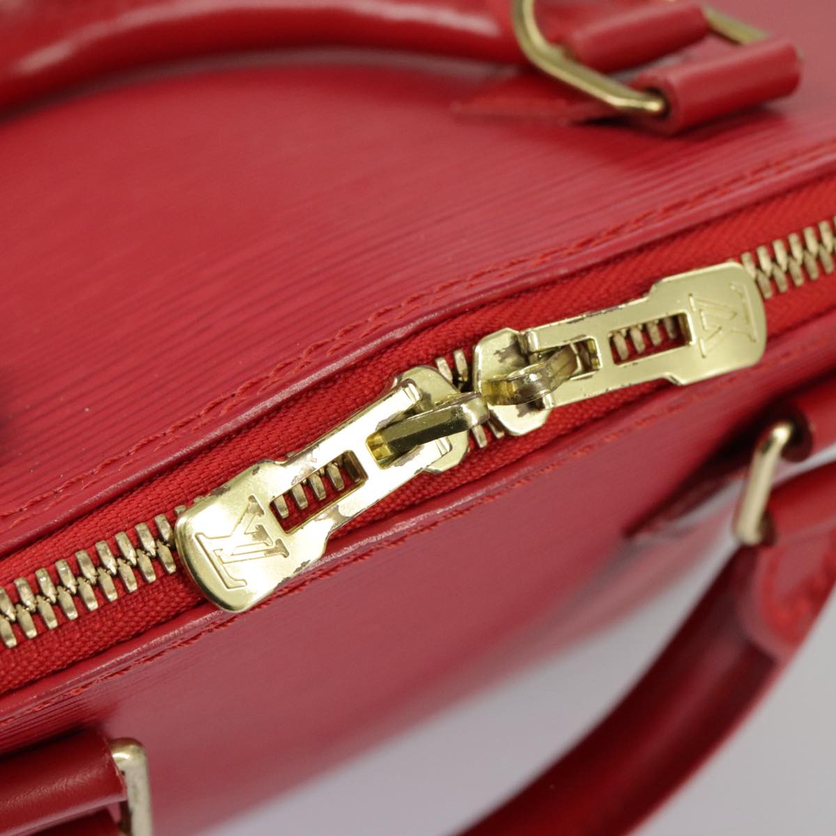 LOUIS VUITTON Epi Alma Hand Bag Castilian Red M52147 LV Auth 97995