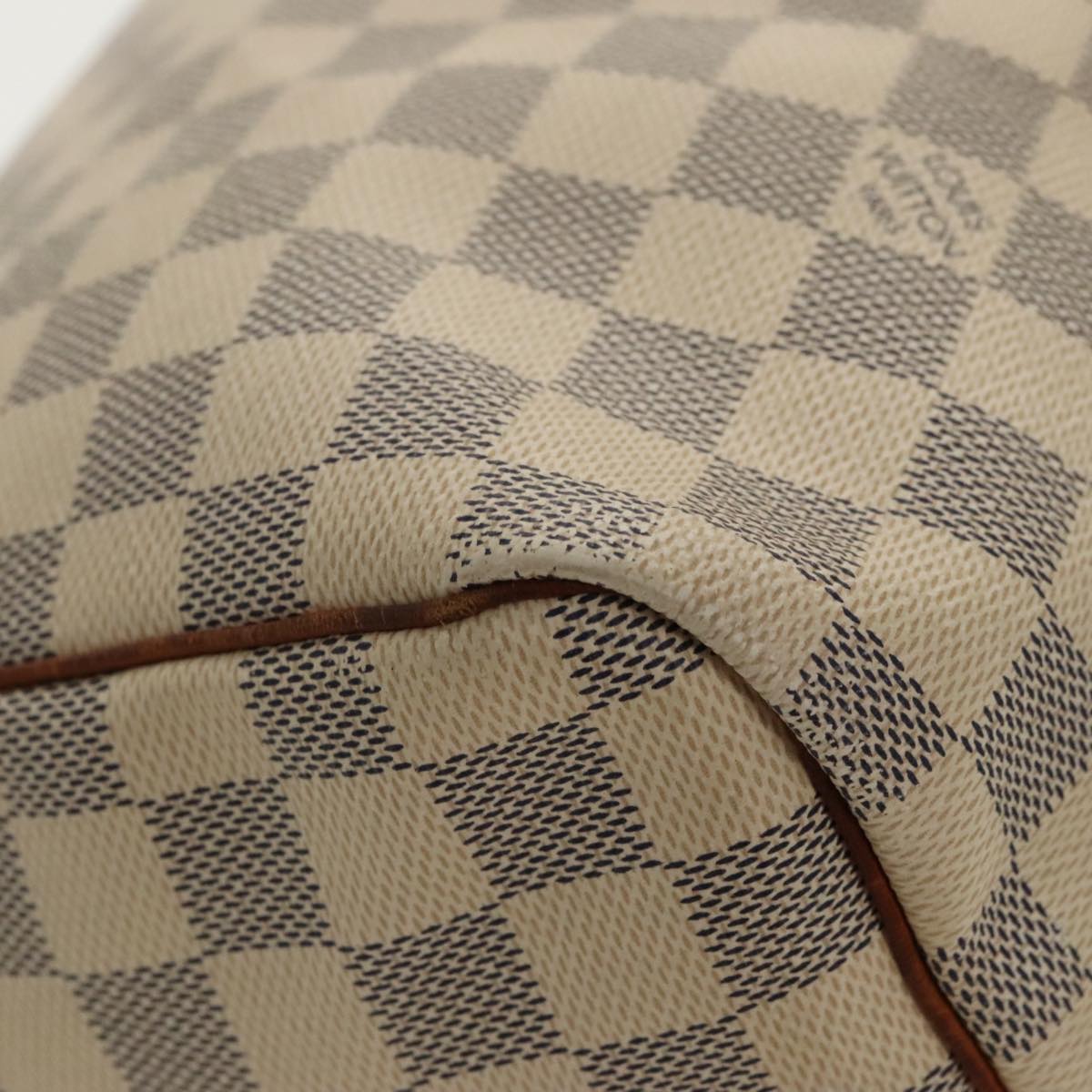 LOUIS VUITTON Damier Azur Speedy Bandouliere 30 Hand Bag 2way N41052 Auth 97999