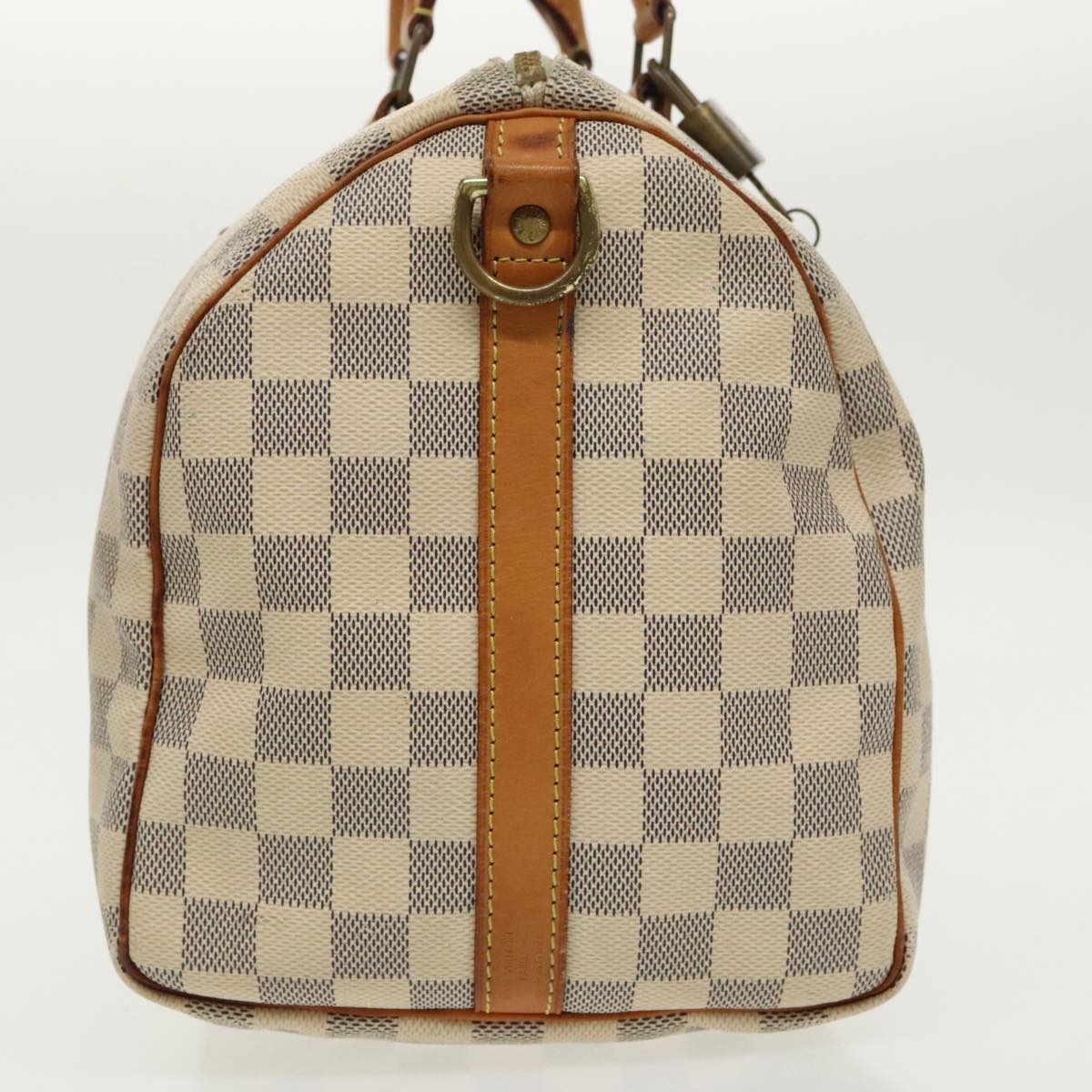 LOUIS VUITTON Damier Azur Speedy Bandouliere 30 Hand Bag 2way N41052 Auth 97999