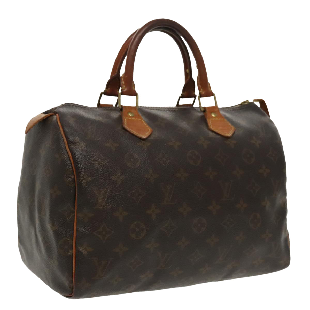 LOUIS VUITTON Monogram Speedy 30 Hand Bag M41526 LV Auth 98004