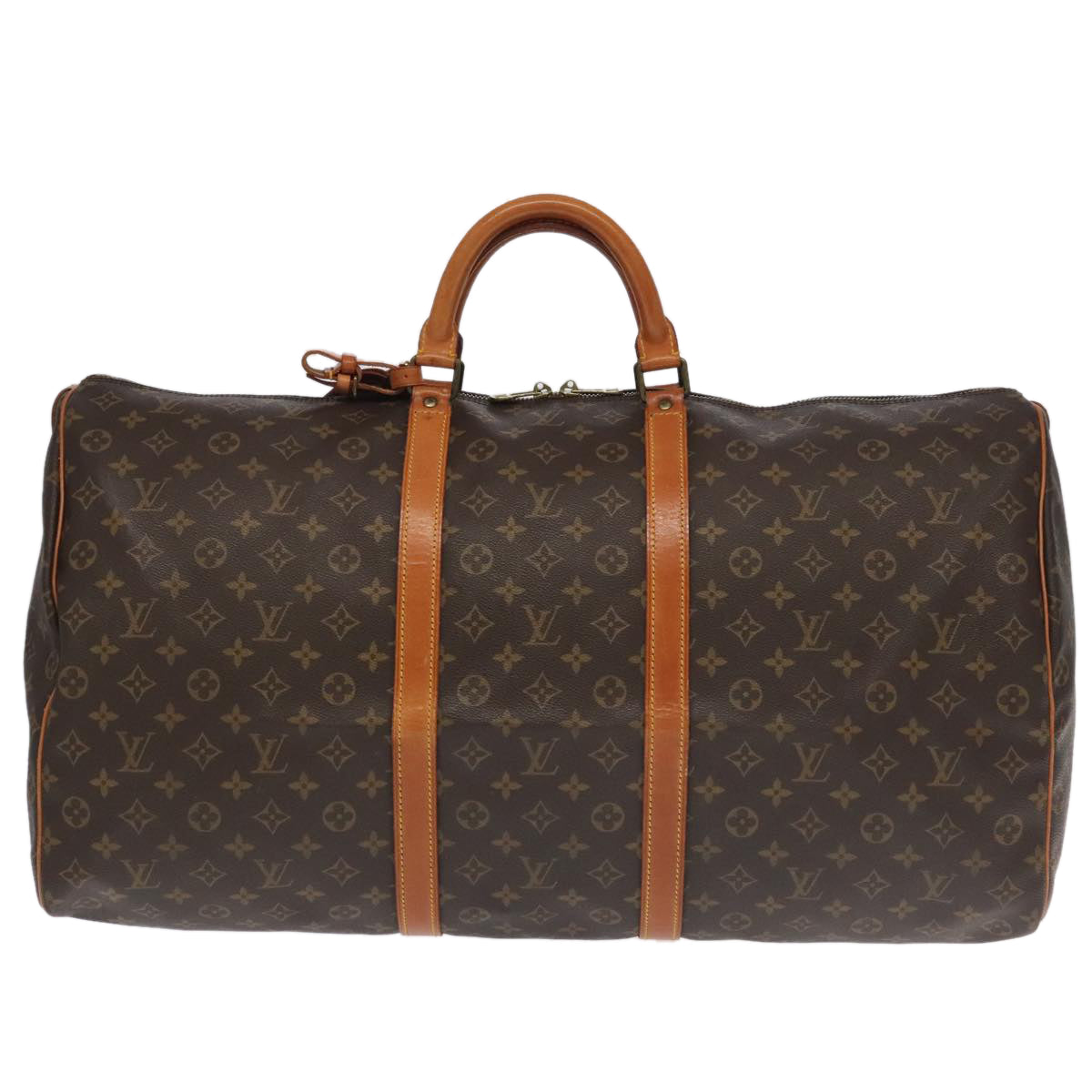 LOUIS VUITTON Monogram Keepall 60 Boston Bag M41422 LV Auth 98006