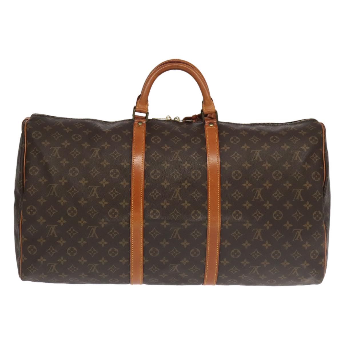 LOUIS VUITTON Monogram Keepall 60 Boston Bag M41422 LV Auth 98006