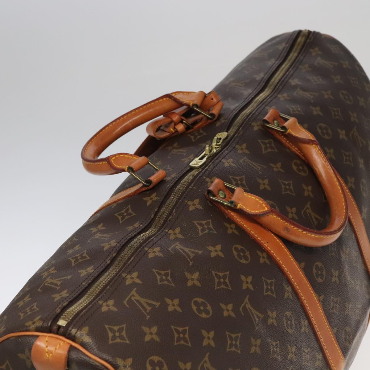 LOUIS VUITTON Monogram Keepall 60 Boston Bag M41422 LV Auth 98006