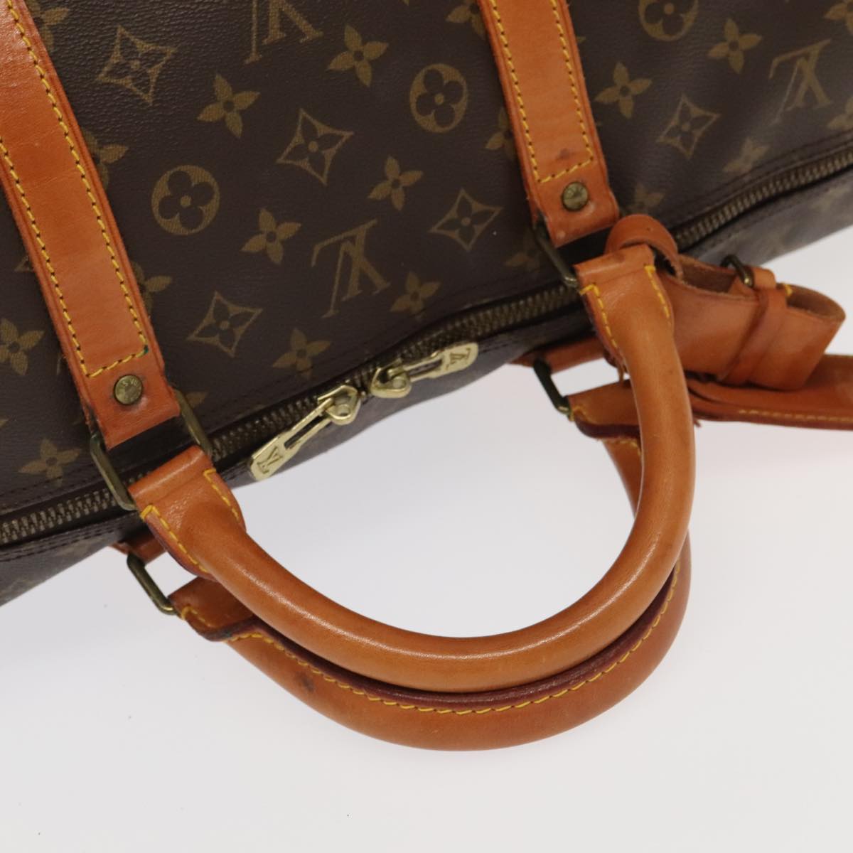 LOUIS VUITTON Monogram Keepall 60 Boston Bag M41422 LV Auth 98006